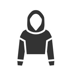 Girl Crop Hoodie Icon