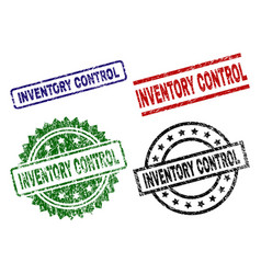 Grunge Textured Inventory Control Seal Stamps