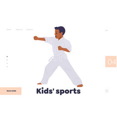 Landing Page Template Advertising Kids Sport Class