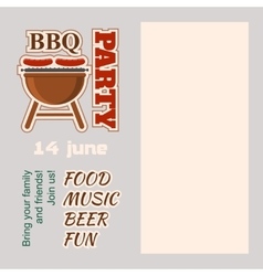 Bbq Party Invitation With Copy Space