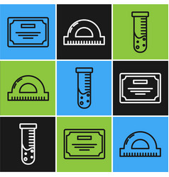 Set Line Certificate Template Test Tube And Flask