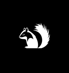 Skunk - Black And White Isolated Icon