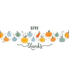 Thanksgiving Pumpkin Border Background