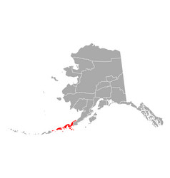 Map Aleutians East In Alaska