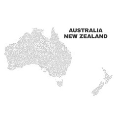 Australia And New Zealand Map Of Points