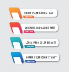 Modern Gradient Lower Third Banner Template