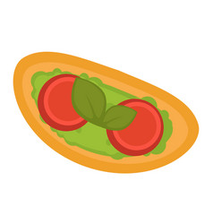 Toast Bread With Avocado And Tomato Healthy Snack