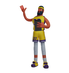 Cute 3d Basketball Athlete Cartoon Picture