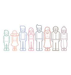 Family Cartoon Icon Graphic