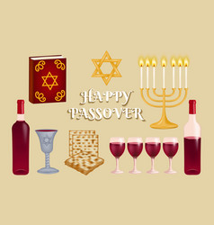 Jewish Symbols For The Holiday Of Happy Passover