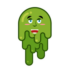 Joyful Booger Smile Emotion Snot Big Green Wad