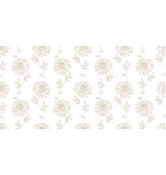 White Floral Background Pattern With Dahlia