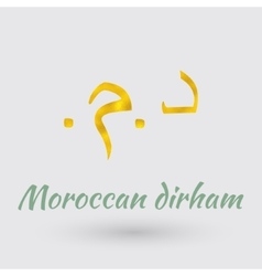 Golden Symbol Of The Moroccan Dirham