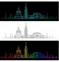 Sound Graph Style Copenhagen Skyline