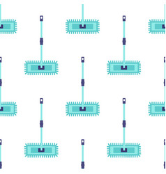 Cartoon Seamless Pattern Of Mop On White