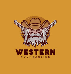 Cowboy Mascot Character Logo Design