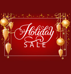 Holiday Sale With Christmas Tree Decorations