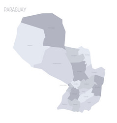 Paraguay Political Map Of Administrative Divisions