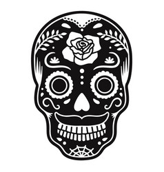 Skull Rose Cut Out