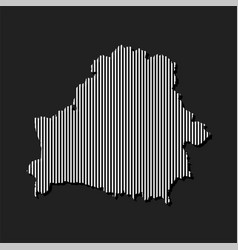 Abstract Map Belarus Parallel Grey Lines