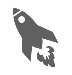 Launch Racket Space Icon Gray Version