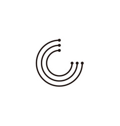 Letter G Lines Technology Circle Geometric Symbol