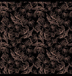 Pattern With Alstroemerias