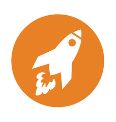 Launch Racket Space Icon Orange