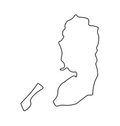 Map Palestine - Outline