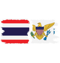 United States Virgin Islands And Thailand Grunge