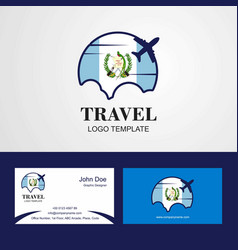 Travel Guatemala Flag Logo And Visiting Card