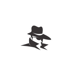 Secret Agent Icon Logo Design