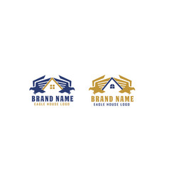 Real Estate Logo With Eagle Concept