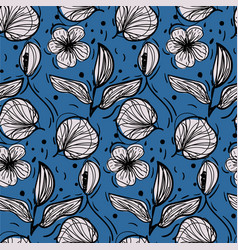 Simple Floral Seamless Pattern For Wallpaper