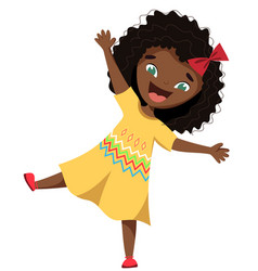 Cheerful African American Girl