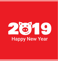 Happy New Year 2019 Pig Chines New Year