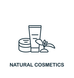 Natural Cosmetics Icon Monochrome Simple