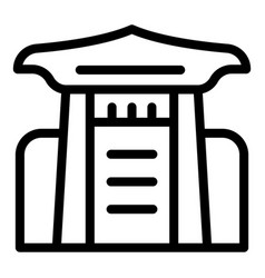 Arch Japan House Icon Outline Temple City