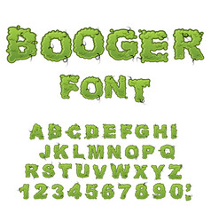 Booger Font Slippery Lettering Snivel Alphabet