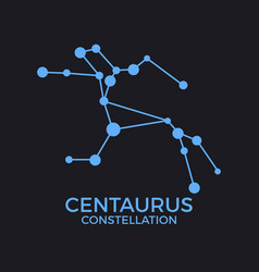 Centaurus Constellation Stars In Night Sky