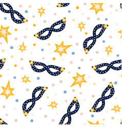 Christmas Festive Mask Stars Polka Dot Confetti