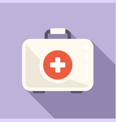 First Aid Kit Icon Flat Medical Disease