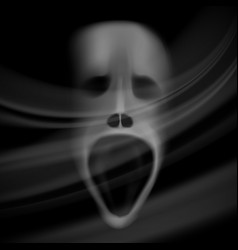 Ghost Face Blurred Skull Horror Background