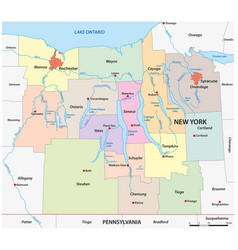 Map Of The Finger Lakes Region New York Usa