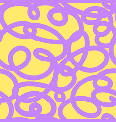 Seamless Pattern With Abstract Free Doodle Wavy