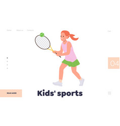 Landing Page Template Promoting Kids Sport