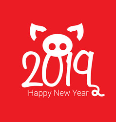 Happy New Year 2019 Pig Chines New Year