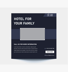 Hotel And Resorts Social Media Post Template