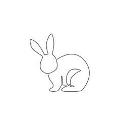 Rabbit Line Drawing Vector Images (over 6,100)