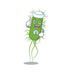 Sailor Cartoon Character Ecoli Bacteria